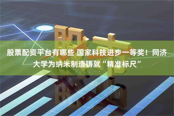 股票配资平台有哪些 国家科技进步一等奖！同济大学为纳米制造铸就“精准标尺”